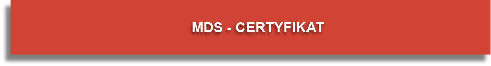 Certyfikat MDS